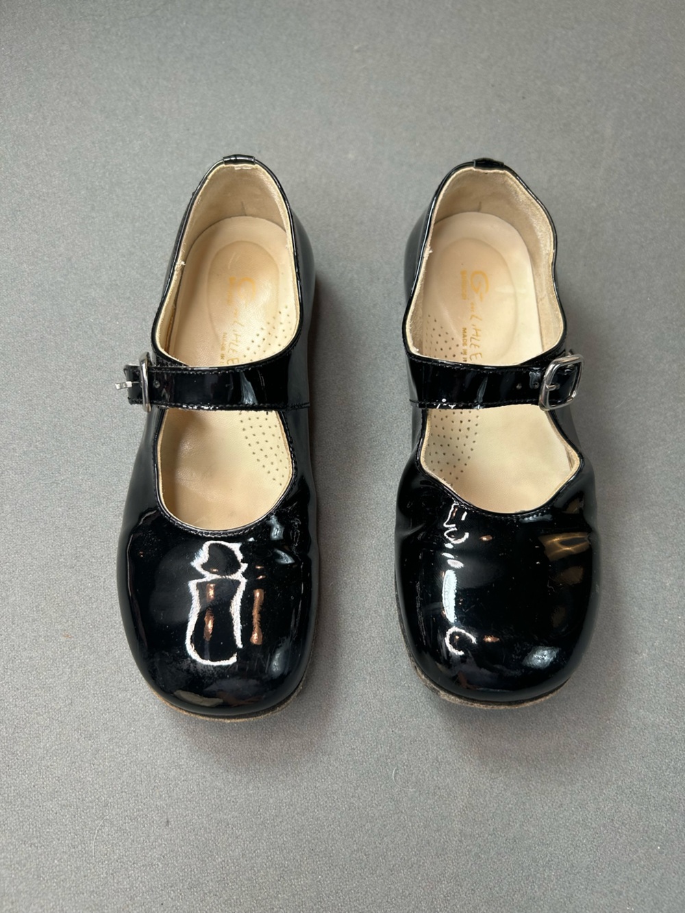Girls Black‎ Patent Mary Jane Shoes by Little Eric Size 30